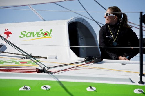 Samantha Davies qualifying course - Vendée Globe 2012 © Vincent Curutchet / Saveol